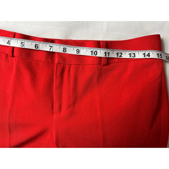 Banana Republic Sloan Fit Solid Orange Pant Skinny Fit Size 4 - Picture 9 of 14